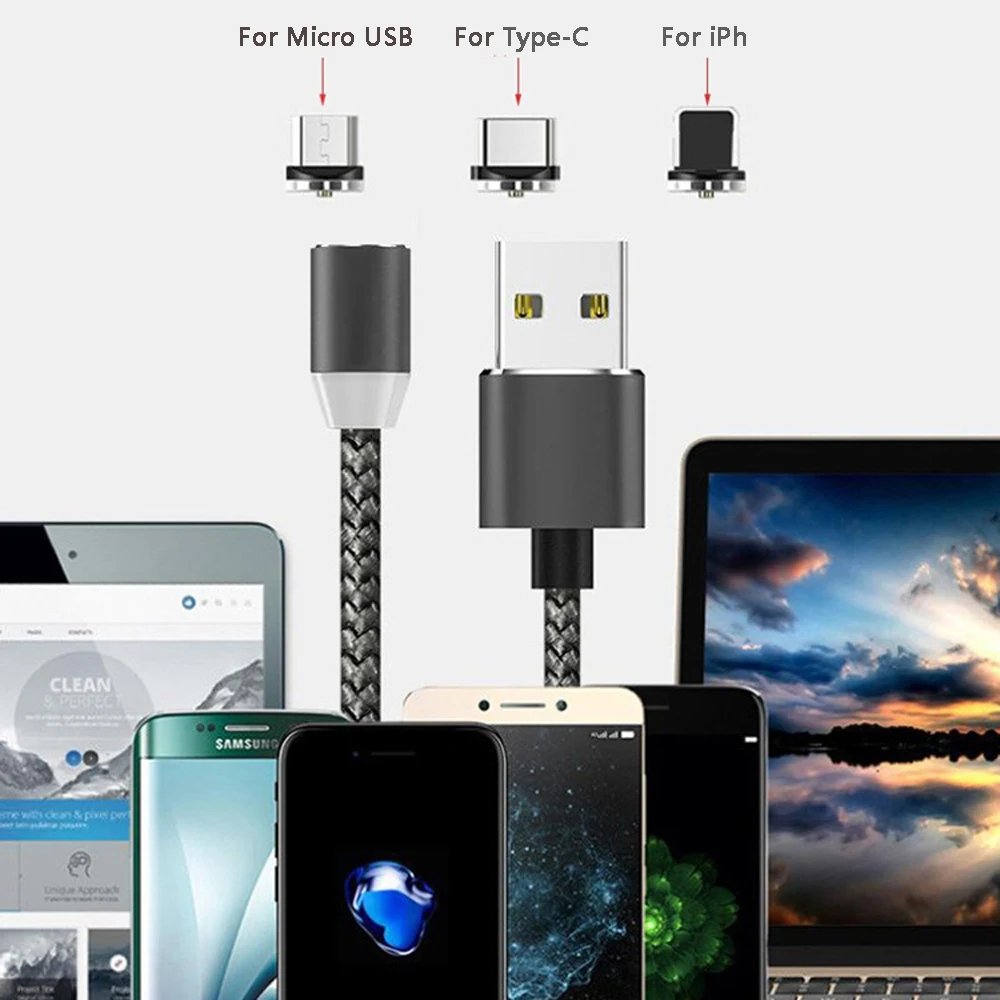 10 шт. Магнитный USB кабель для iPh Type C магнитное зарядное устройство зарядный Micro