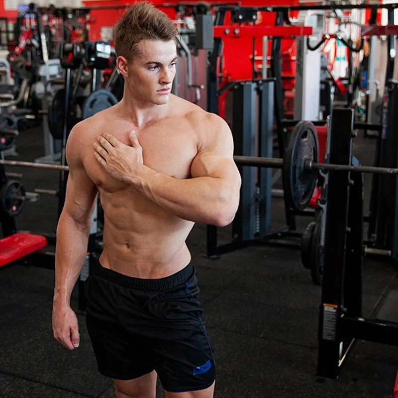 2020 мужские спортивные быстросохнущие джоггеры хлопковые шорты для фитнеса и