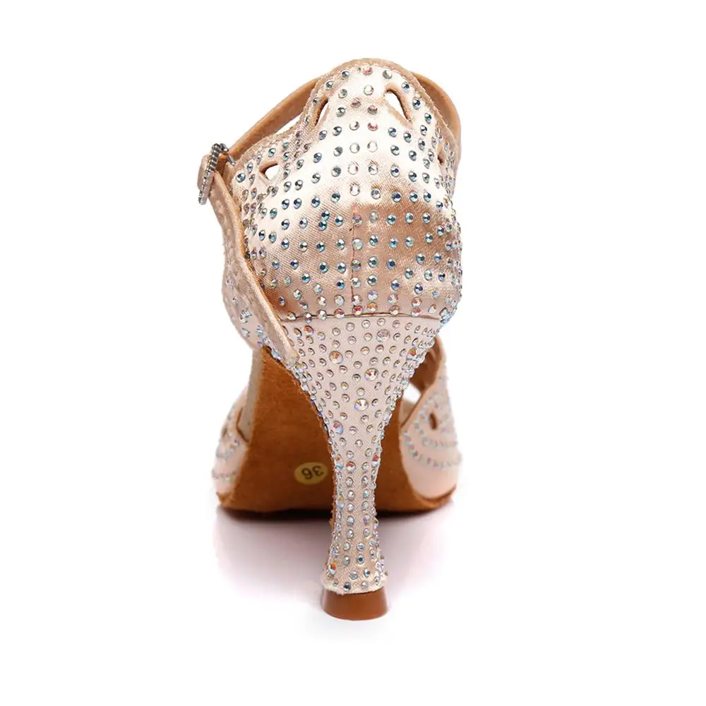 Ballroom Dance Shoes for Women Ladies Latin Dance Shoes Girls Professional Tango Dancing Shoes 6/7.5/8.5/10cm High Heels Dancing