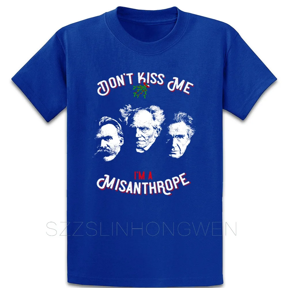 Nietzsche Schopenhauer Cioran No Kiss Misanthrope футболка хлопок весна осень тонкий размер Personalized