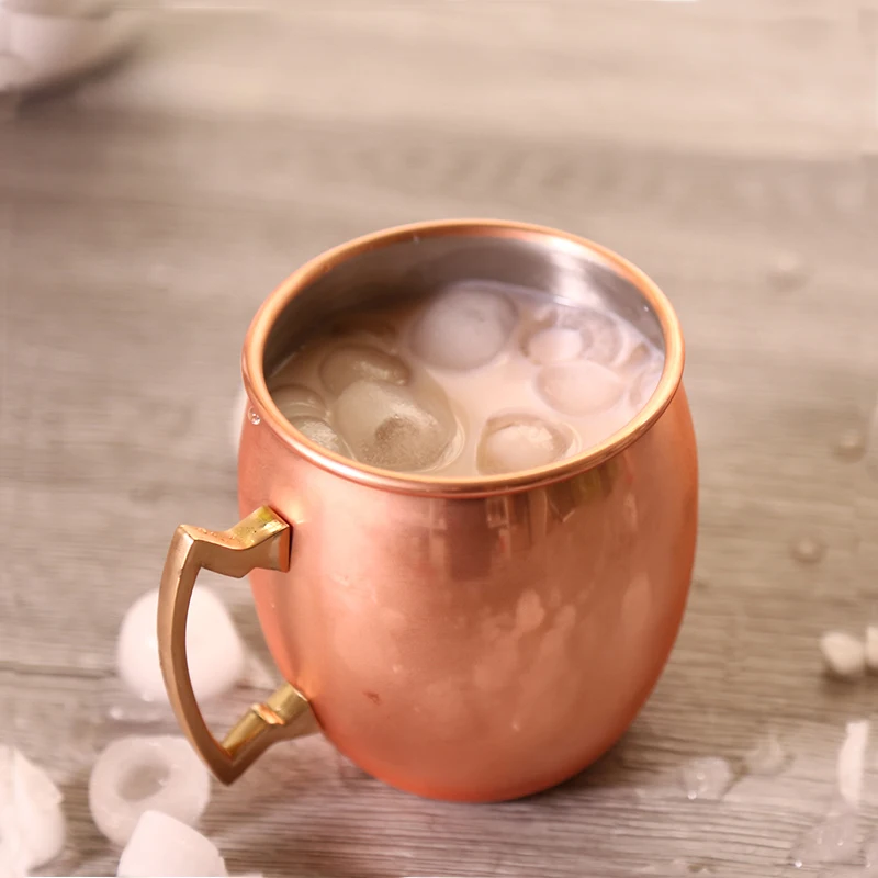 Konco Moscow Mule Copper Beer Mugs Solid Handcrafted Cocktail Whiskey Wine Cups Bar Accessories | Дом и сад