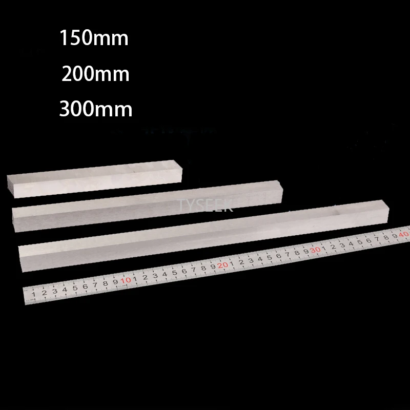 

1piece High Speed Steel Square Steel Blank Blade Hrc 61 Length 150 / 200 / 300mm