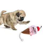 Игрушки для животных, кошек, собак, мягкая пищалка, игрушка для домашних животных, милая плюшевая головоломка для собак, кошек, жевательная пищалка, пищалка, игрушка для домашних животных, мороженое