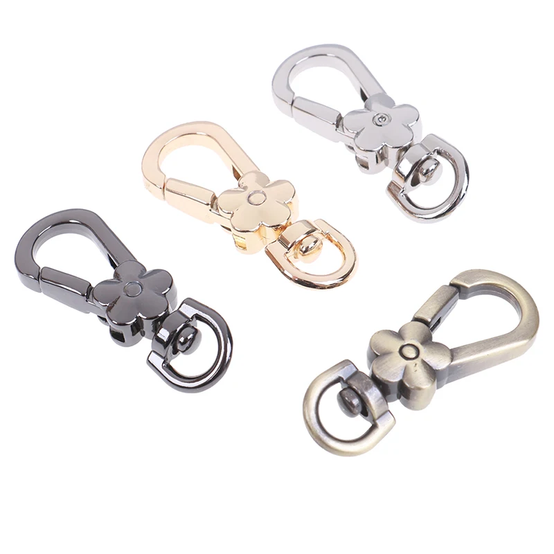 

Handbags Clasps Handle Flower Lobster Metal Clasps Swivel Trigger Clips Snap Hooks Bag Key Rings Keychains Bag Accessories