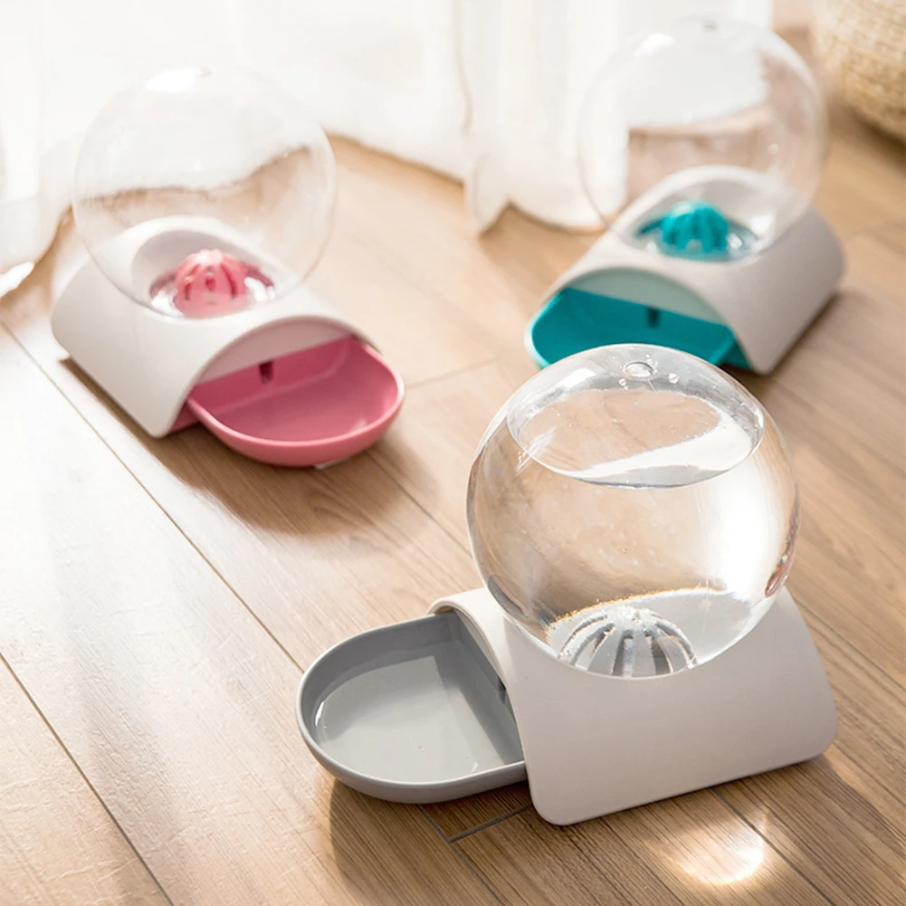 2.8l Pets Dog Cats Automatic Water Feeder Bubble Water Feeder Drinking Bowl transparent Water Dispenser Fountain Bottle For Cats