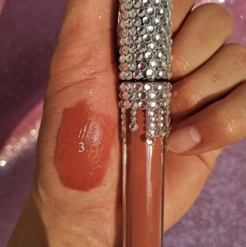 3 lipstick Жидкие губные помады, 5 цветов, бриллиантовый блеск, матовый Алмазный Блеск для губ, губная помада, водостойкая, стойкая, увлажняющая, без логотипа - Цвет: 3 lipstick