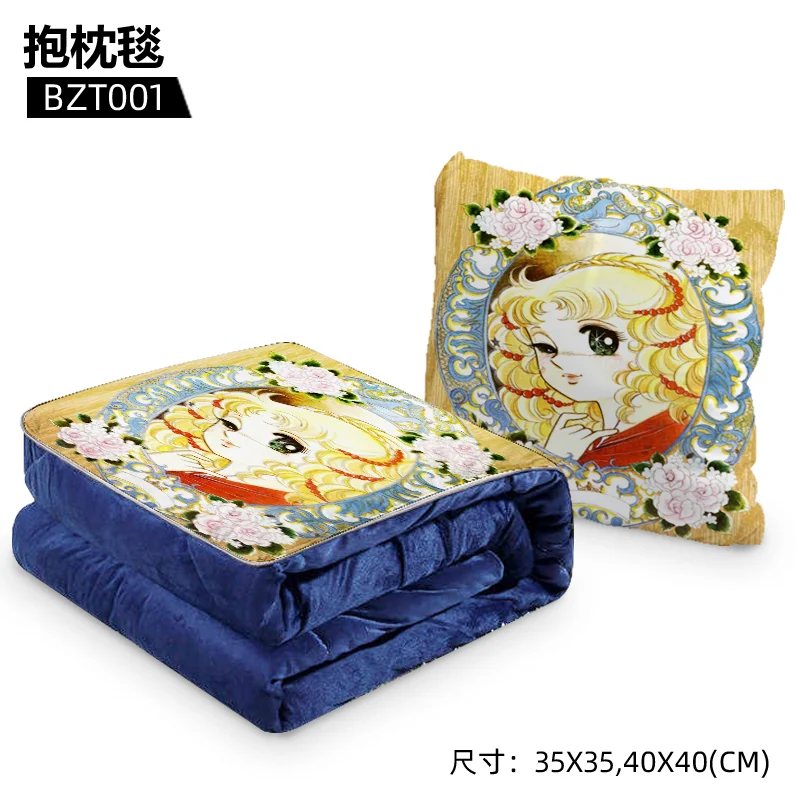 Карамельные милые аниме индивидуальное складное одеяло теплое украшение для