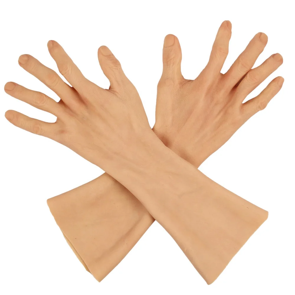 

Искусственная кожа с высокой симуляцией, силиконовая перчатка, Обложка шрамов, силиконовый протез для рук, травм рук, трансвеститов