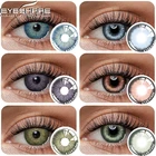 Контактные линзы EYESHARE для окрашивания глаз, контактные линзы, 2 шт., синие, зеленые, фиолетовые линзы ed, ежегодные женские цветные линзы для макияжа глаз
