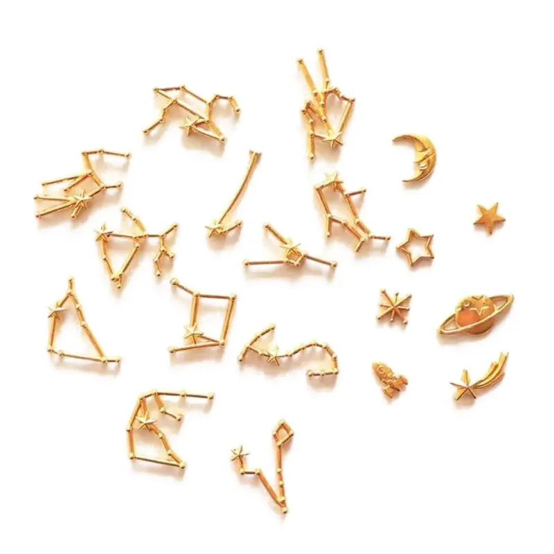 

19Pcs DIY Universe Planet Theme 12 Constellation Epoxy Resin Mold Frame Fillings