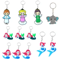 creative angel favor keychain party gifts with bag plus kraft tag baby shower bridal shower hanging tag cards key holder