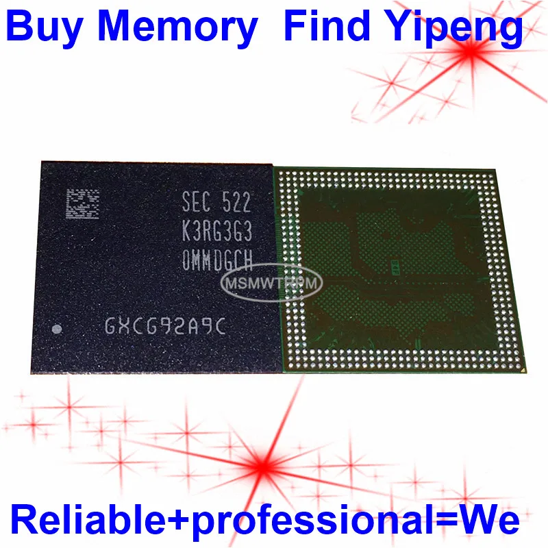 Флэш-чип K3RG3G3 для мобильных телефонов, планшетов, ноутбуков FBGA LPDDR4, 366 Мбит/с, 3 Гб