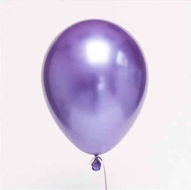 purple 10 шт. 12 дюймов новые шары из латекса цвета металлик толстые жемчужные металлические хромированные цвета свадебные украшения шары globos - Цвет: purple