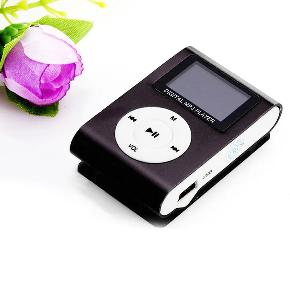 CARPRIE модный мини mp3 USB Клип MP3-плеер ЖК-экран Поддержка 32 ГБ Micro SD TF CardSlick стильный дизайн спортивный компактный