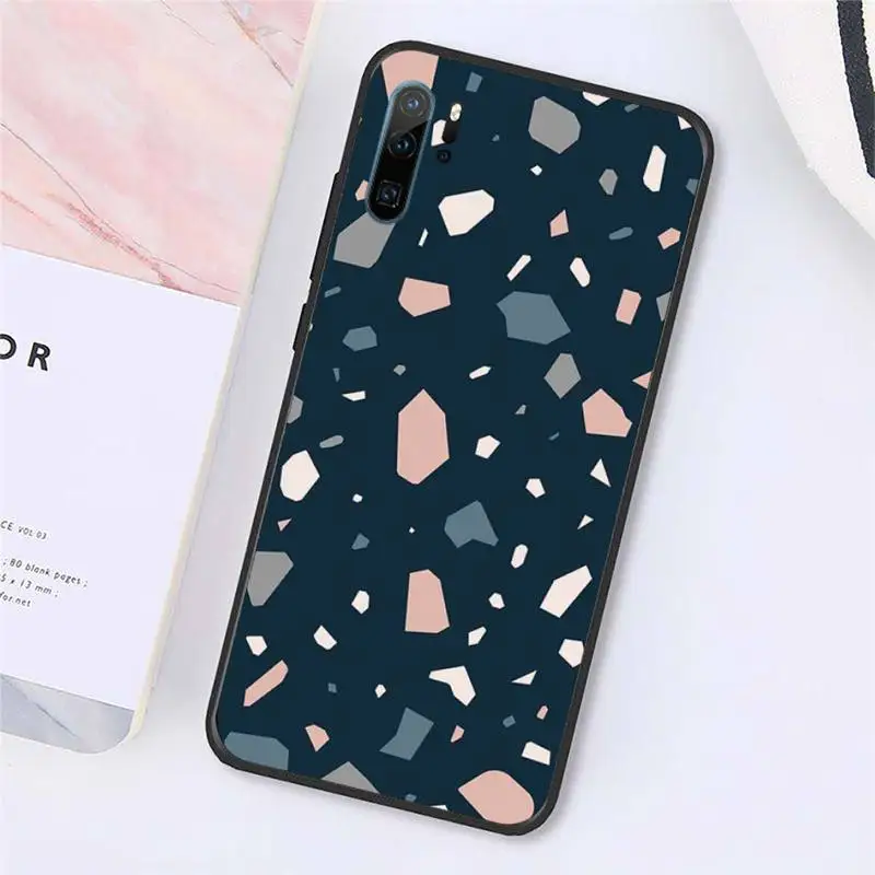 

terrazzo seamless pattern Phone Cases For Huawei honor Mate P 10 20 30 40 Pro 10i 9 10 20 8x Lite Y91C V17 6.38 6.44