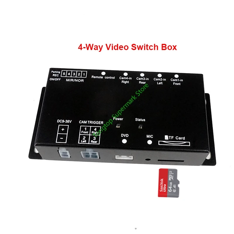 Автомобильный видеорегистратор 9 36 в/Система помощи при парковке 4 сторонний