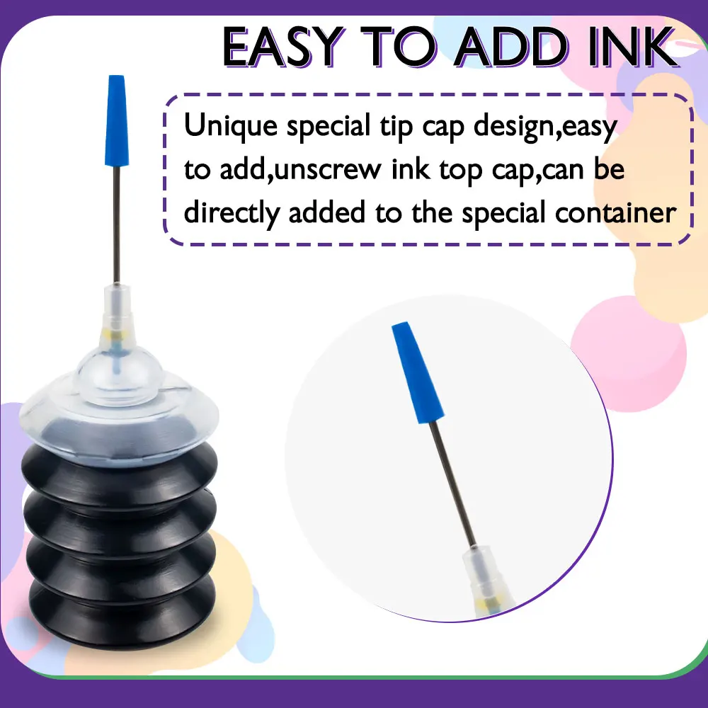 4BK Universal 30ML Bottle Dye Ink Black Refill kit Replacement For HP Canon Brother Epson Printer | Компьютеры и офис