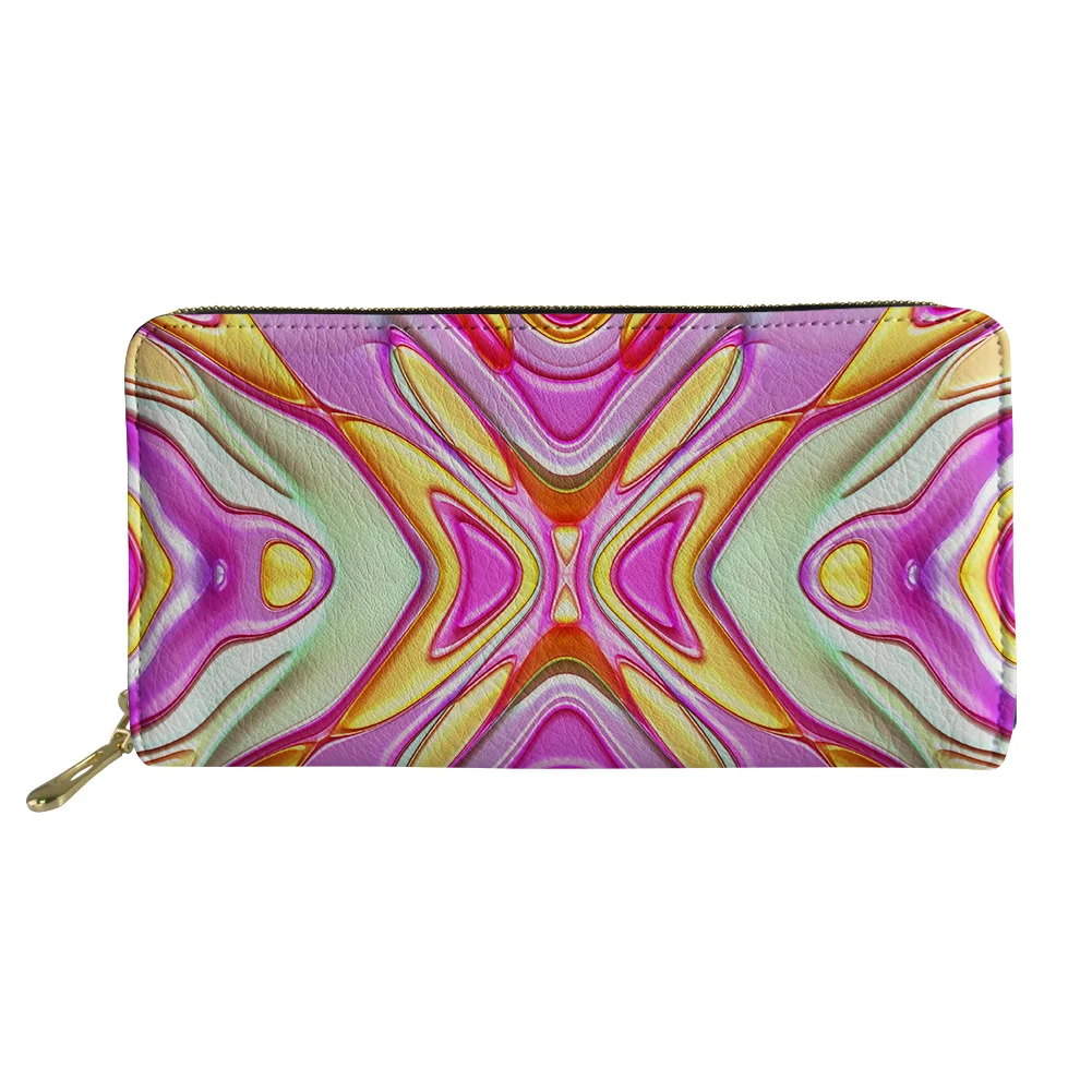 

Роскошный стильный женский кошелек, длинные женские кошельки на молнии, кошелек из искусственной кожи для телефона и карт, повседневный роз...