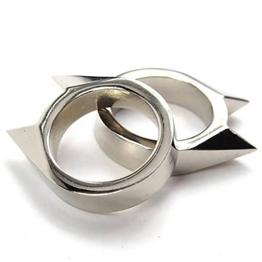 C Silver 20mm Модные кошачьи уши Регулируемые кольца модные ювелирные изделия для женщин мужчин унисекс Посеребренная свадебное кольцо Открытые Кольца Размер 10 подарок - Цвет основного камня: C Silver 20mm