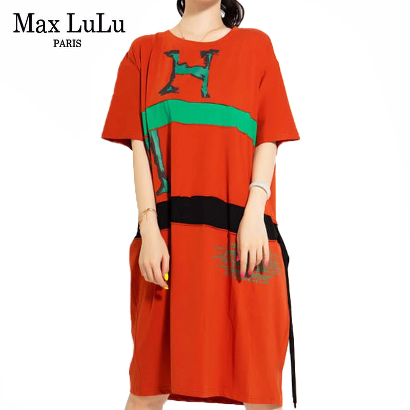 Max LuLu 2020 летние новые корейские модные женские панк с принтом уличная одежда