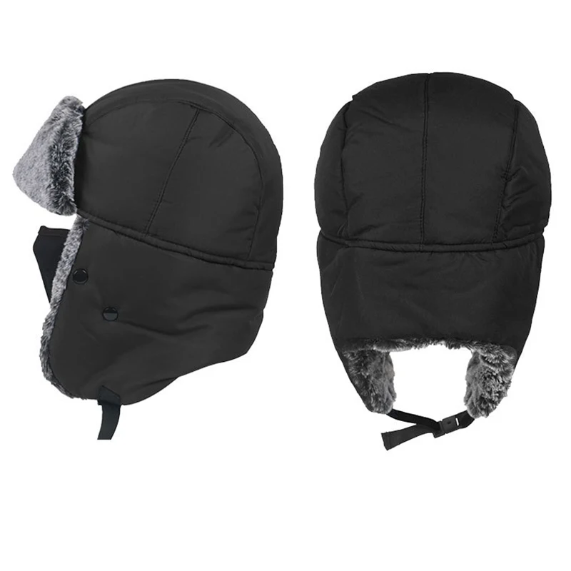 Теплая шапка 1 шт. для мужчин и женщин шапка-бомбер с клапаном зимняя Лыжная из