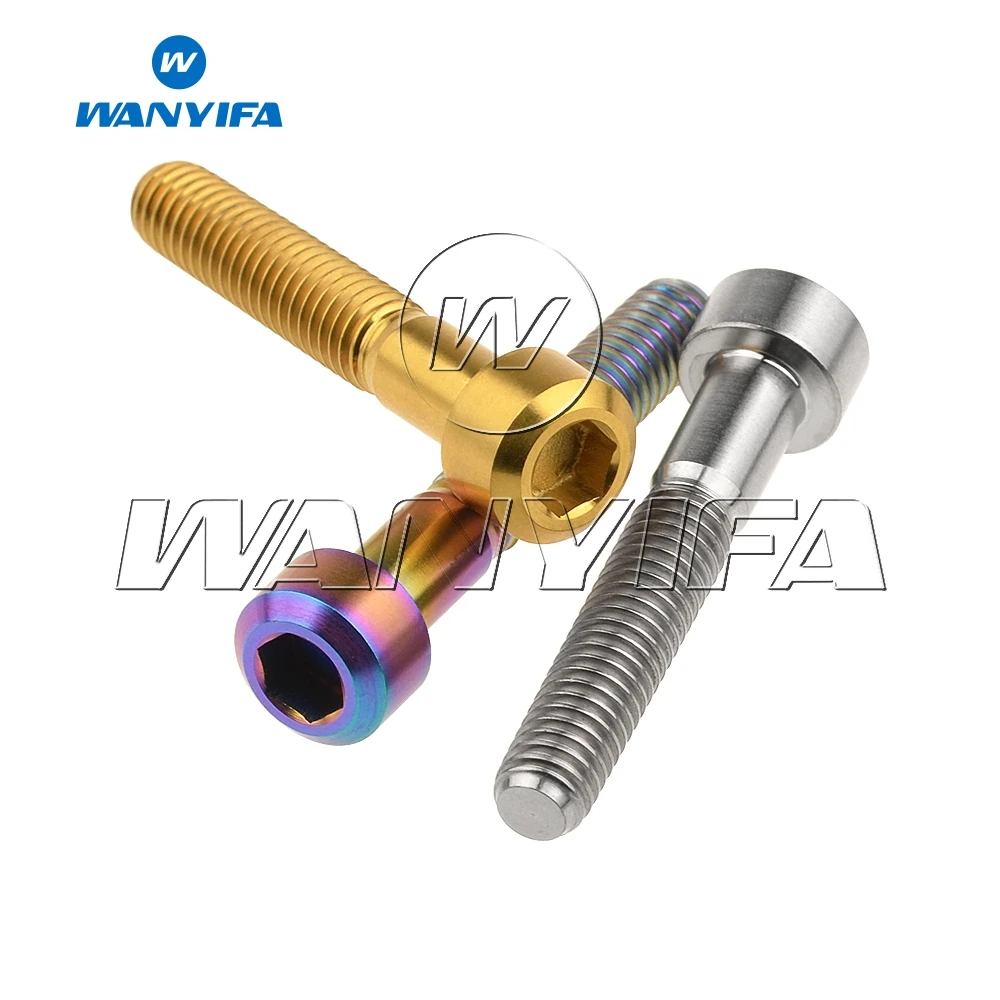 

5 Pcs Titanium Bolts M6x35mm Allen Key Screws Silver Gold Rainbow Color for Bike Motorcycle Parts