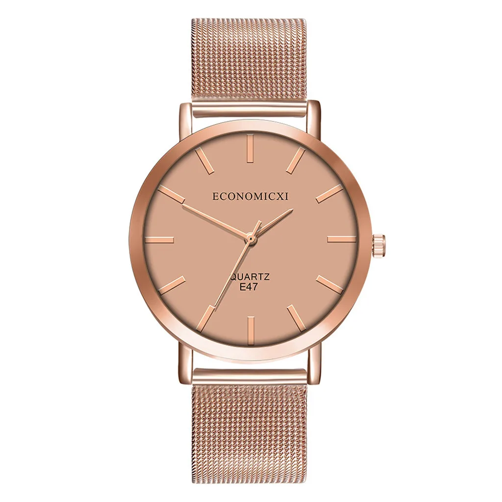 Ladies Watch Rose Gold Stainless Wrist Women Bracelet Watches Elegant business party net with watch dress часы женские 30* |