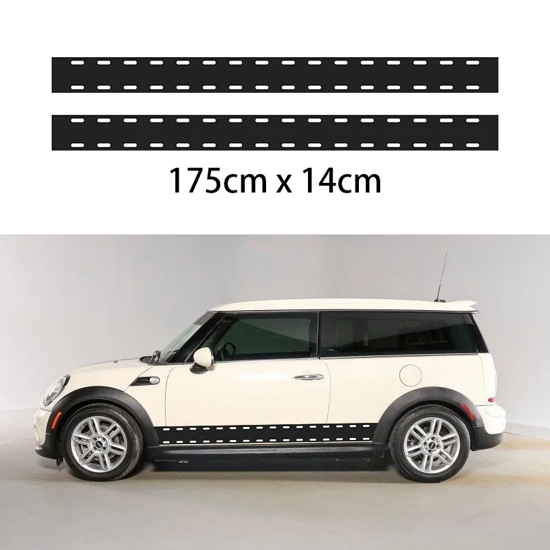 

For 2Pcs Continuous Line Drawing Mini Fashion Sports Car Sticker Body Checkered Flags for Young People Most Love Vinyl Decals