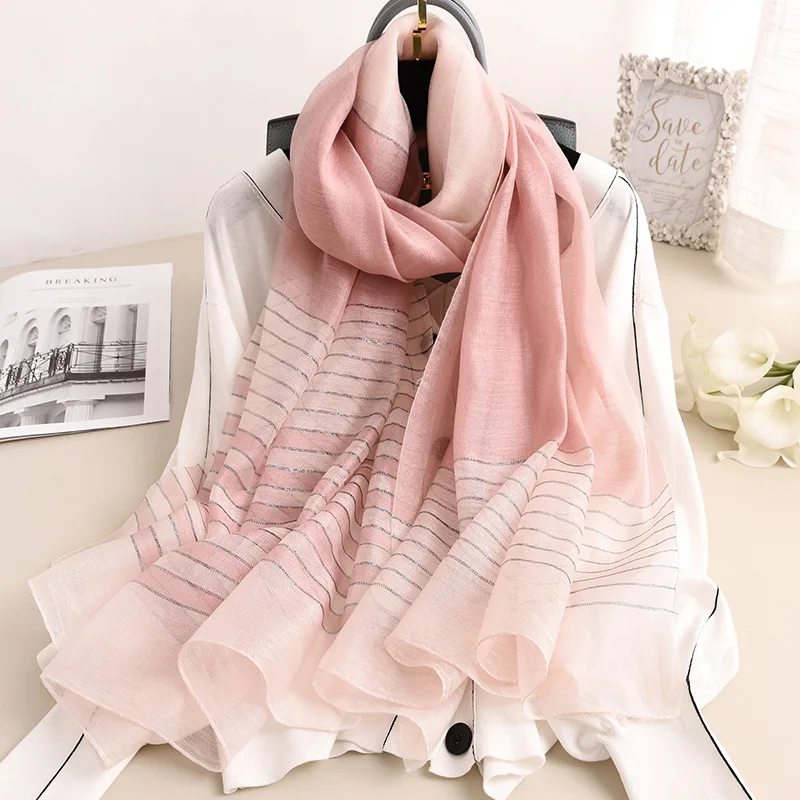 Модный 2019 Шелковый шерстяной шарф для женщин женские шарфы из пашмины шаль