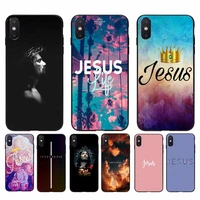 yinuoda jesus tpu black phone case cover hull for iphone 11 8 7 6 6s plus x xs max 5 5s se 2020 xr 11 pro cover