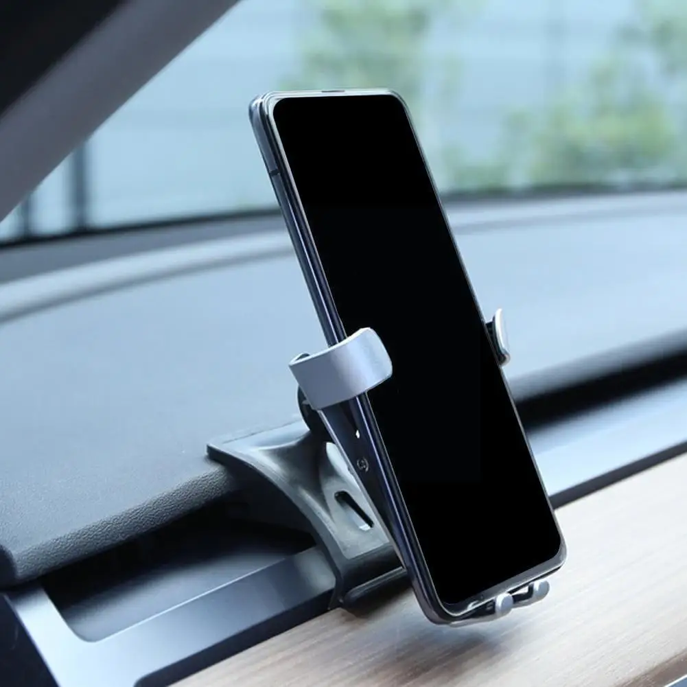 

Car Mobile Phone Holder for Tesla Model 3 Y Gravity Sensor Air Outlet Clip Mount GPS Stand Navigation Bracket Accessories K4O1