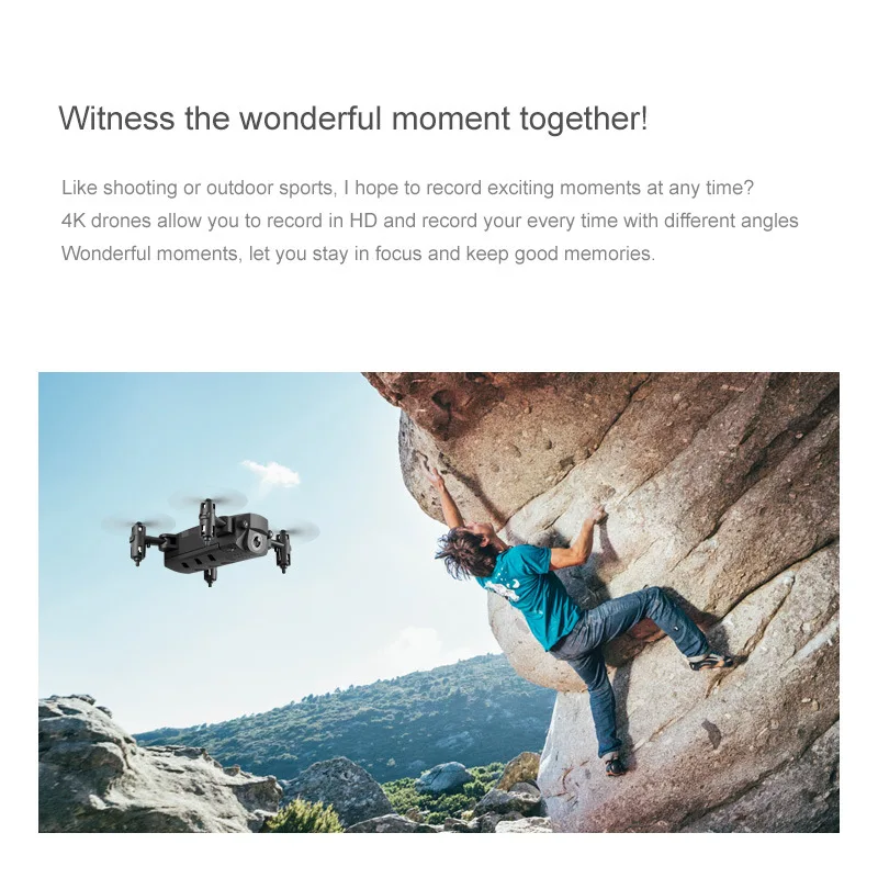 KK8 Mini Drone 4k Aerial Photography Folding Quadcopter Fixed Height Long Endurance Remote Control Aircraft Toy | Игрушки и хобби
