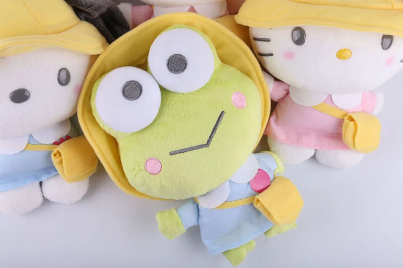 Sanrio melody Keroppi, студенческие мягкие животные, плюшевые игрушки-подвески для детей, рюкзак, брелок для ключей, кролик, собака