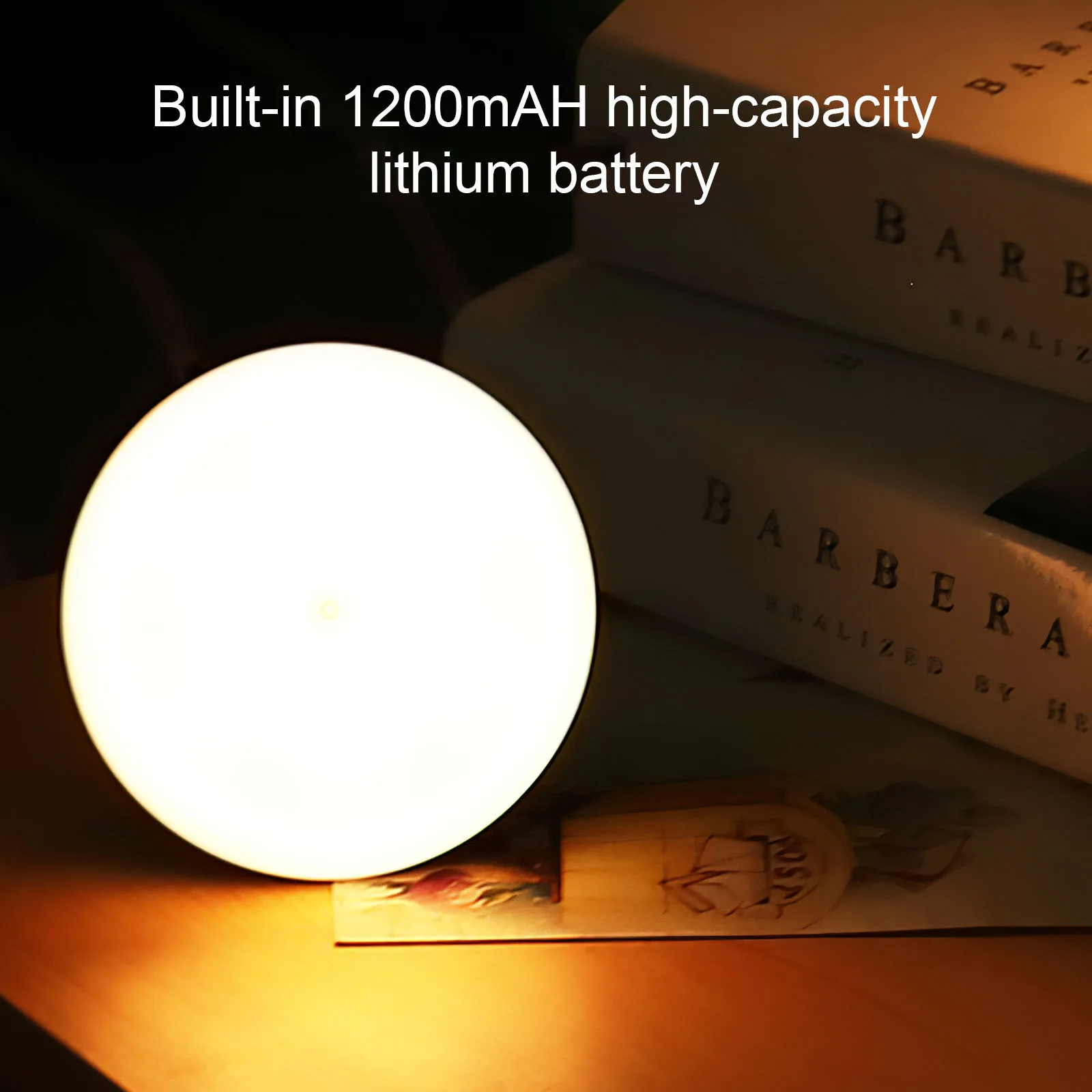

Kid Room Night Lamp USB Rechargeable Sensitive Magnetic Night Light LED Motion Sensor Light Home Round Soft Lighting Night Light