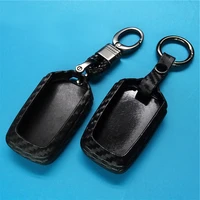 durable carbon fiber pattern smart key ring cover protector for all new isuzu d max mu x 3 0 x series replacement accessories