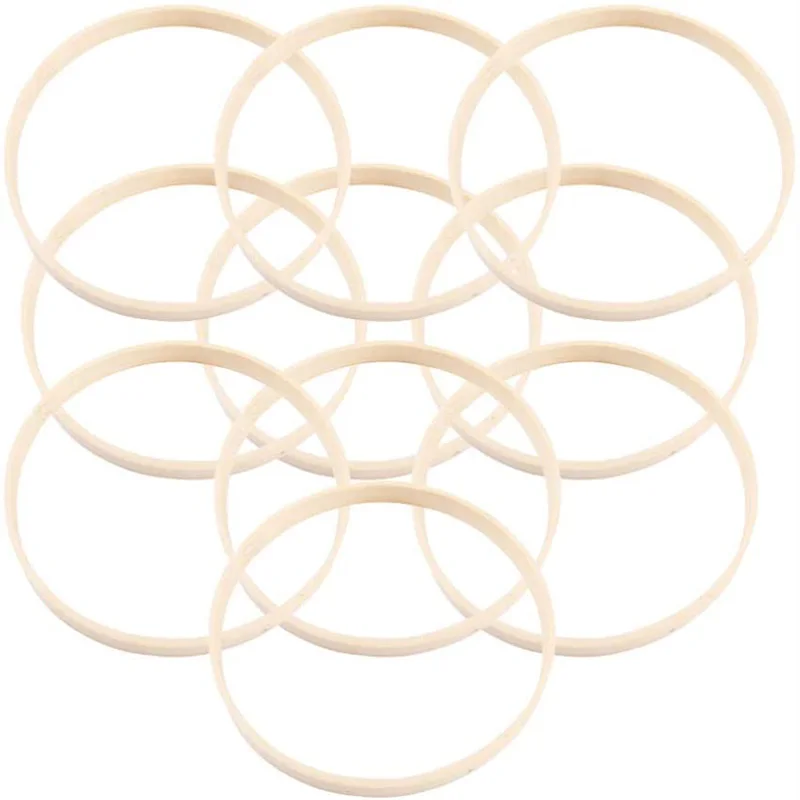 20 шт деревянные бамбуковые кольца Ловец снов обручи круглые макраме для DIY