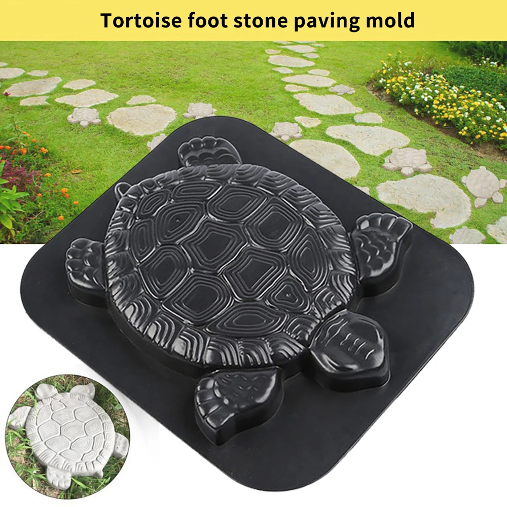 

Paving Molds Tortoise Shaped Stepping Stone Mold Paving Floor Mould Plastic Floor for Lawn Park Garden Beaches Path Molds