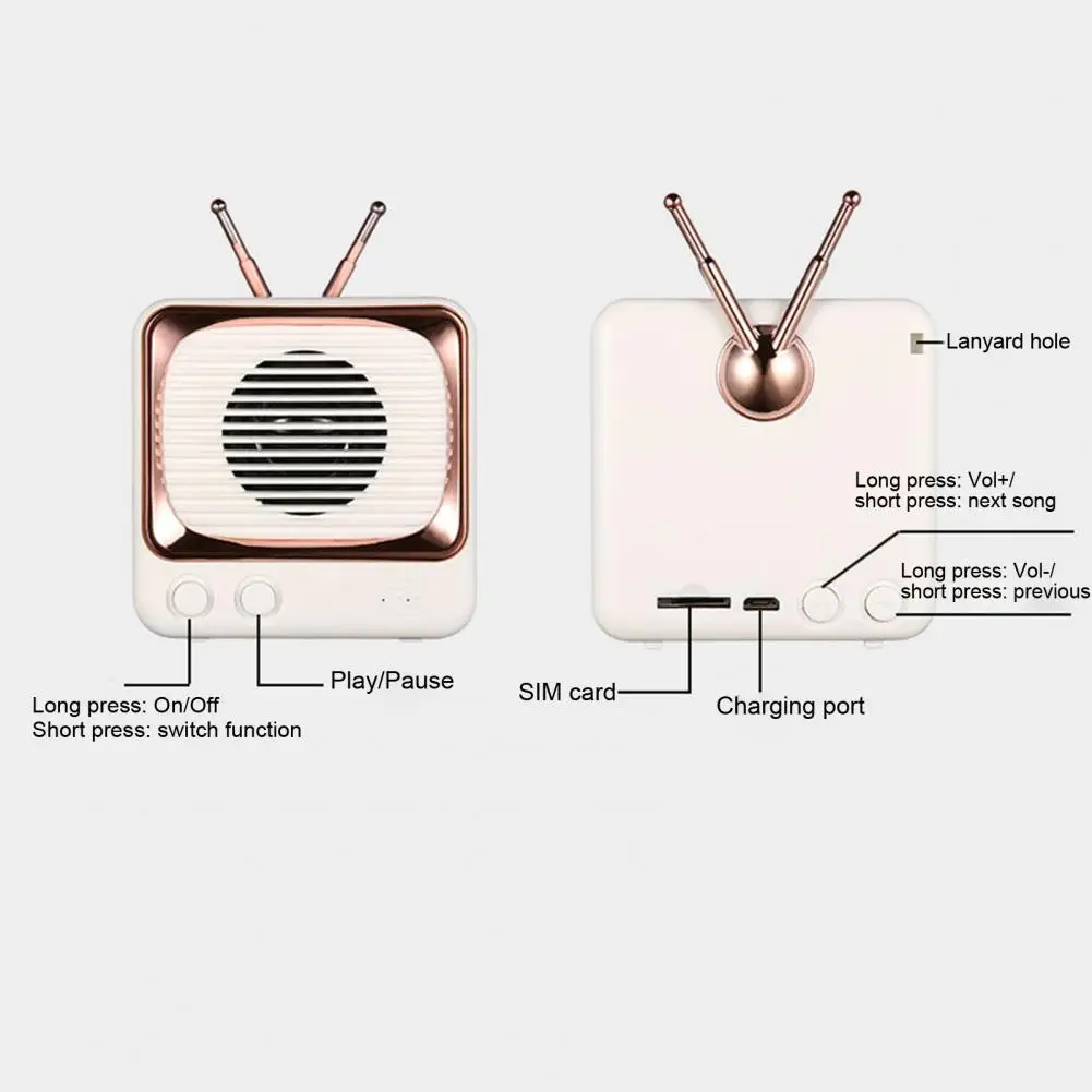 

Bluetooth Speaker Small TV Portable Plastic Wireless Bluetooth Speaker for Travel