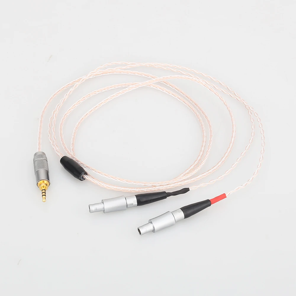 Hi Fi 2 5/3 5/4 4 мм/XLR сбалансированный одиночный Медный Серебряный смешанный кабель