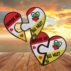 Нашивки с помощью утюга, эмблема Oeteldonk, Клубная лягушка, карнавал для Нидерландов, нашивки для одежды, полосатые наклейки, вышитые нашивки сделай сам