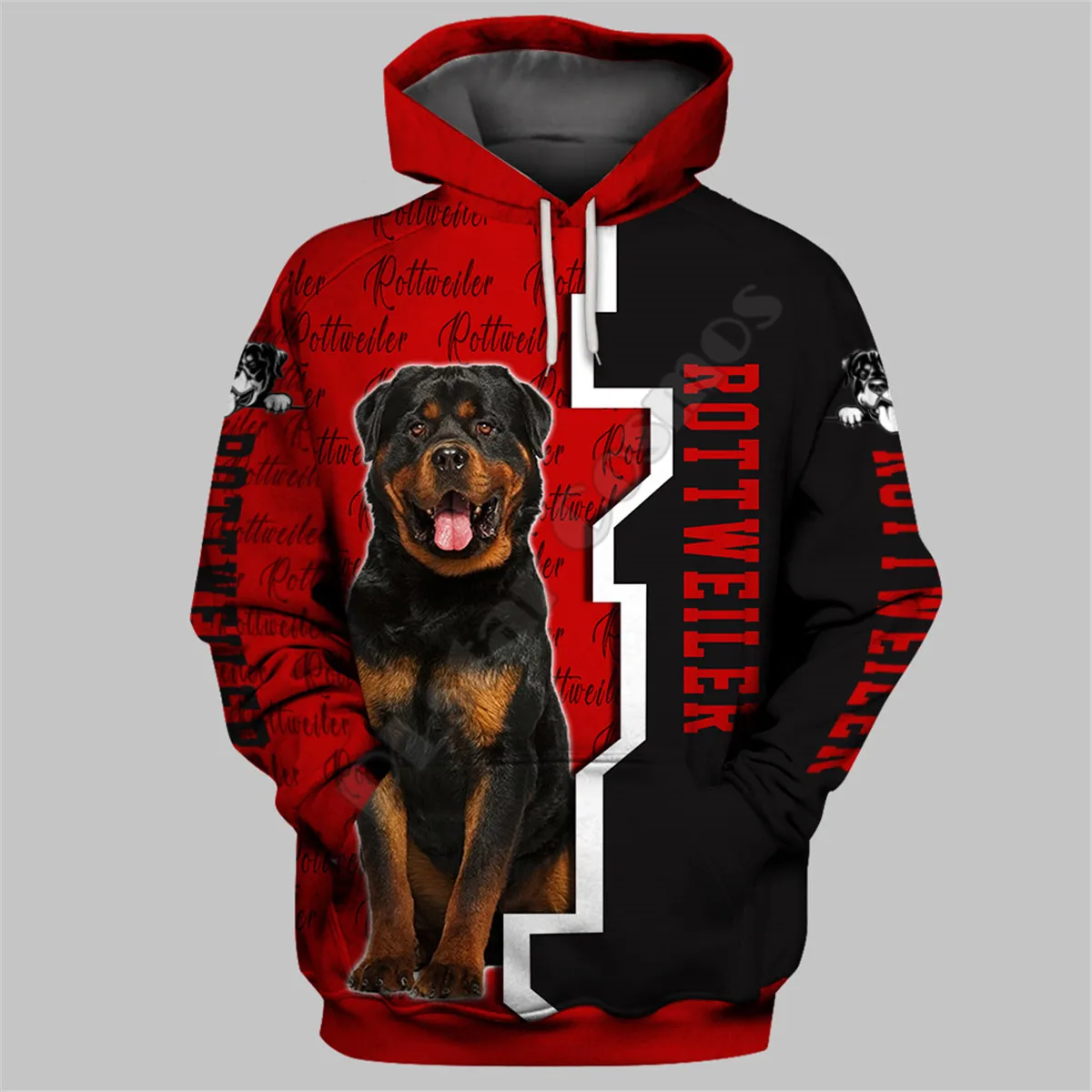 

Rottweiler 3D Printed Hoodies Funny Pullover Men For Women Funny Sweatshirts Animal Sweater Drop Shipping