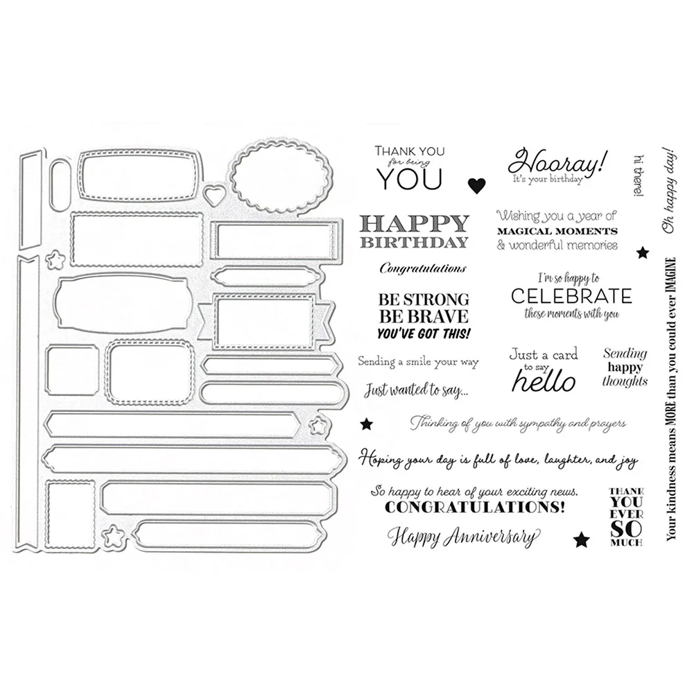 

Поздравительные слова металлические штампы и штампы для рукоделия скрапбукинга альбома декоративные ремесла тиснение бумажные карточные ...