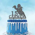 Персонализированный Топпер для торта с именем на заказ, силуэты для плавания на день рождения, украшение для торта, Топпер