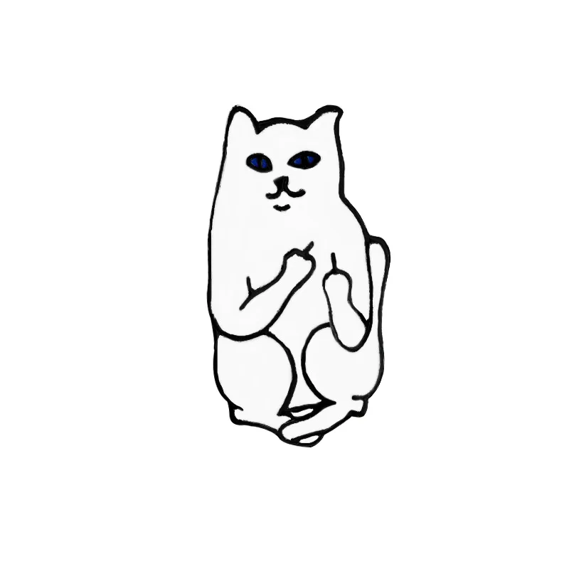 Коллекция брошей в виде кошки броши мультяшных животных черные и белые