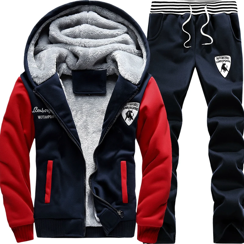 

2021 NEWTracksuits Men Sweatshirt Sporting Sets Winter Jacket Pants 2 Piece Set Casual Clothing Men's Track Suit Sportswear Coat