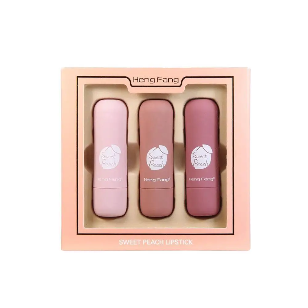 Heng Fang 3 шт. матовая губная помада водонепроницаемая антипригарная бархатная