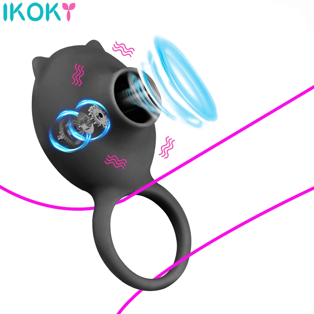 Вибратор для массажа точки G ротационное кольцо стимуляции клитора и вагины 3