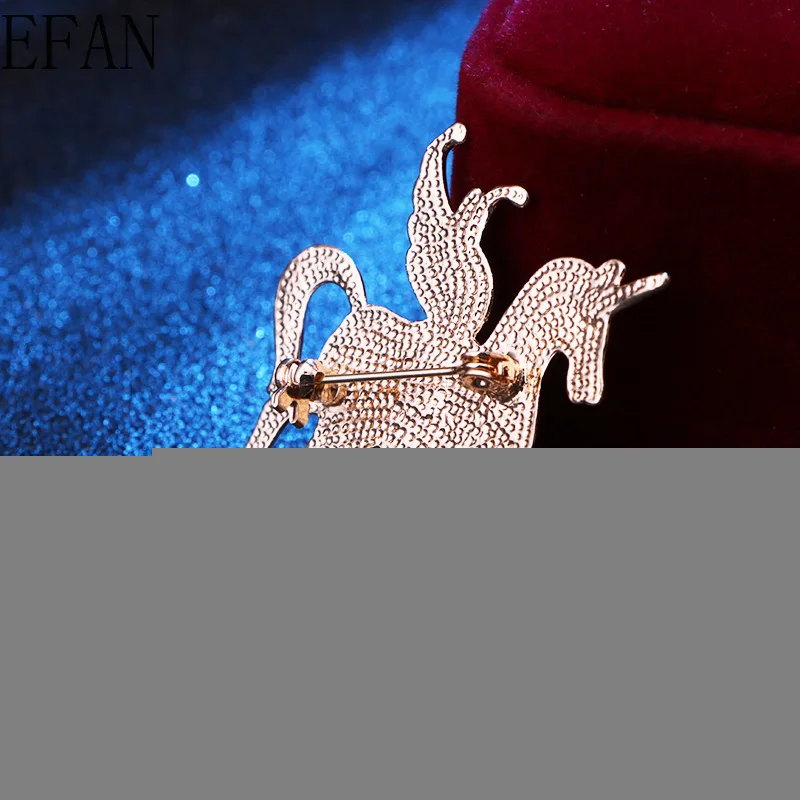 Эмалированные Броши счастливая лошадь для женщин и мужчин Стразы в виде животных