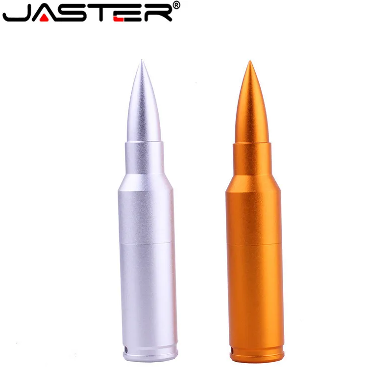 JASTER USB металлический золотой серебряный пуля USB флеш-накопитель пистолет пуля Флешка 4 ГБ/8 ГБ/16 ГБ/32 ГБ флеш-накопитель emory stick подарок