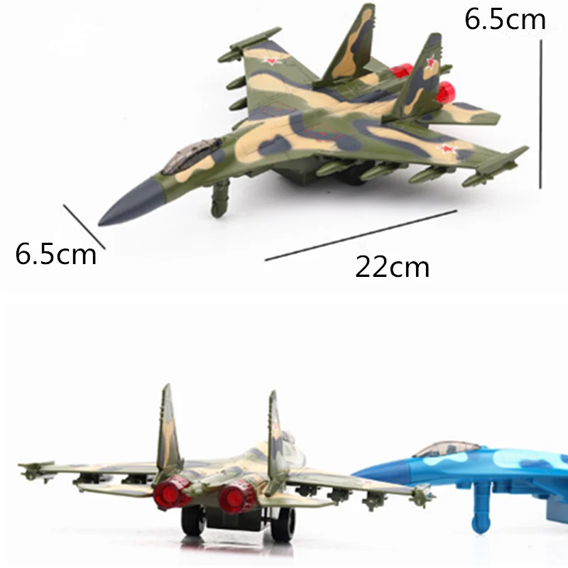 Коллекция 1:32 Масштаб 22 см Россия Sukhoi Su-35 модель истребителя откатная литая под